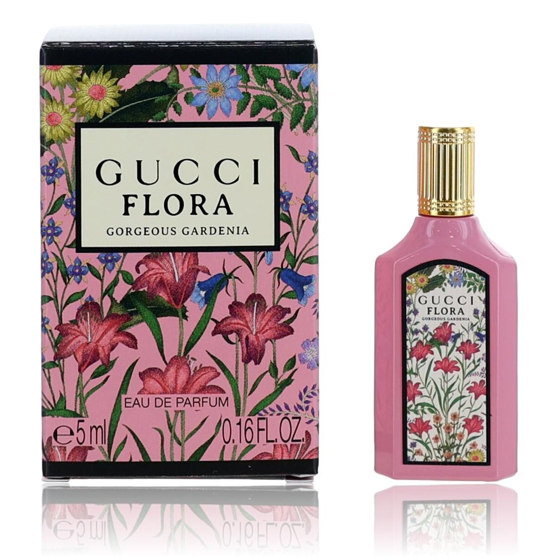 Flora Gorgeous Gardenia by Gucci 0.16 oz Eau de Parfum mini Splash Perfume for Women