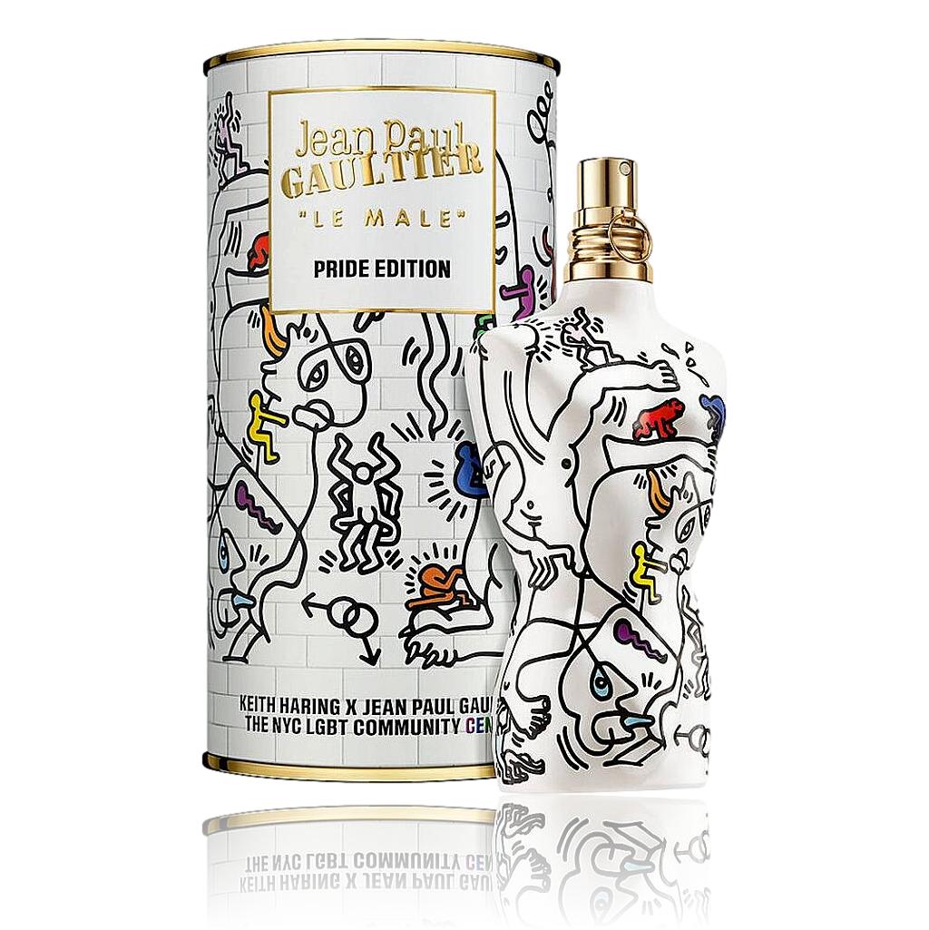 Jean Paul Gaultier Le Male by JPG 4.2 Eau de Toilette Spray Cologne for Men - Pride Edition x Keith Haring