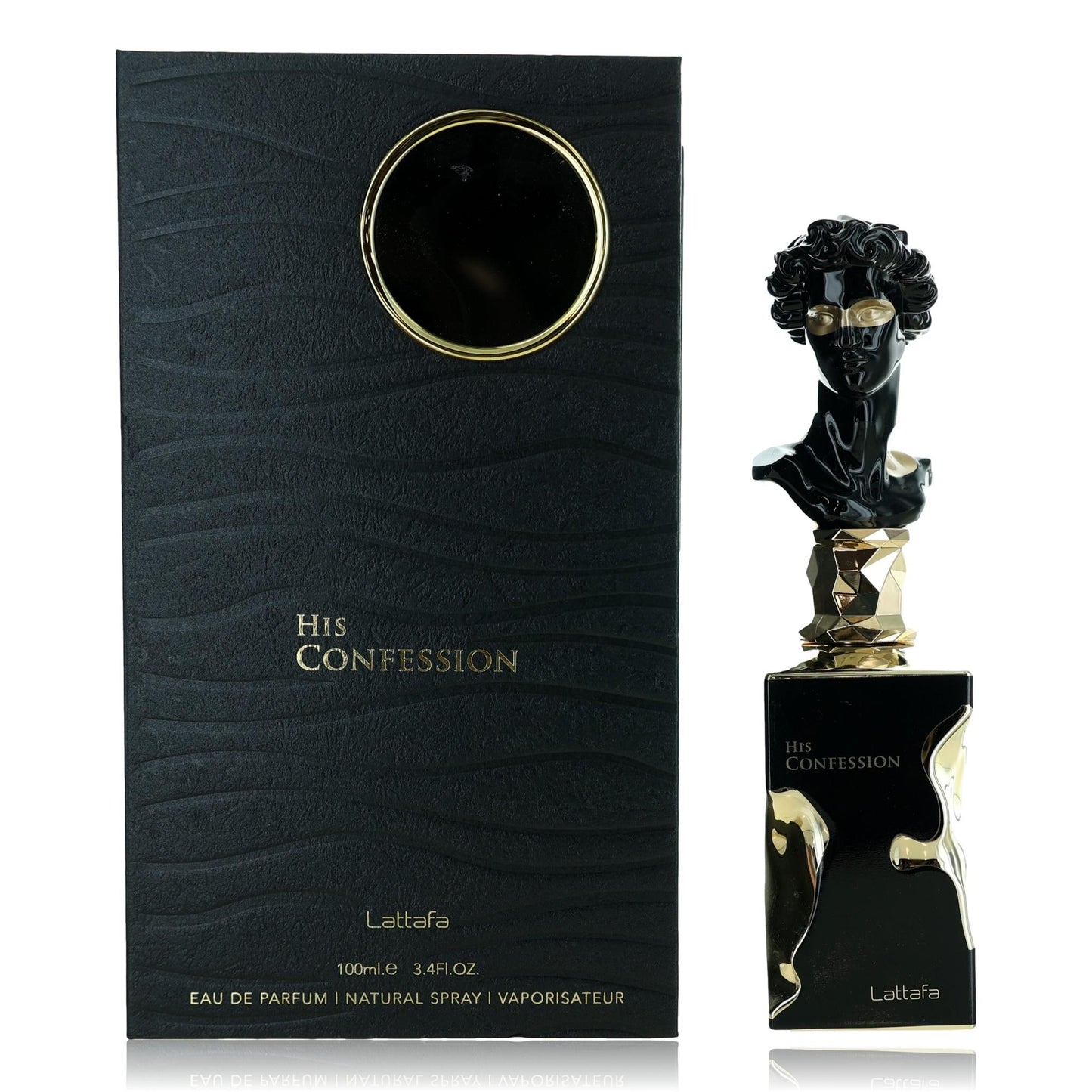 His Confession by Lattafa 3.4 oz Eau de Parfum Spray Cologne for Men
