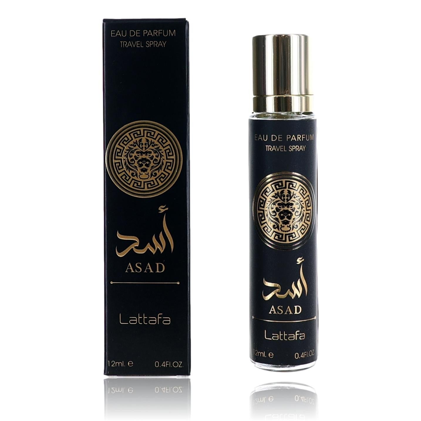 Asad by Lattafa 0.4 oz Eau de Parfum Travel Spray Cologne for Men