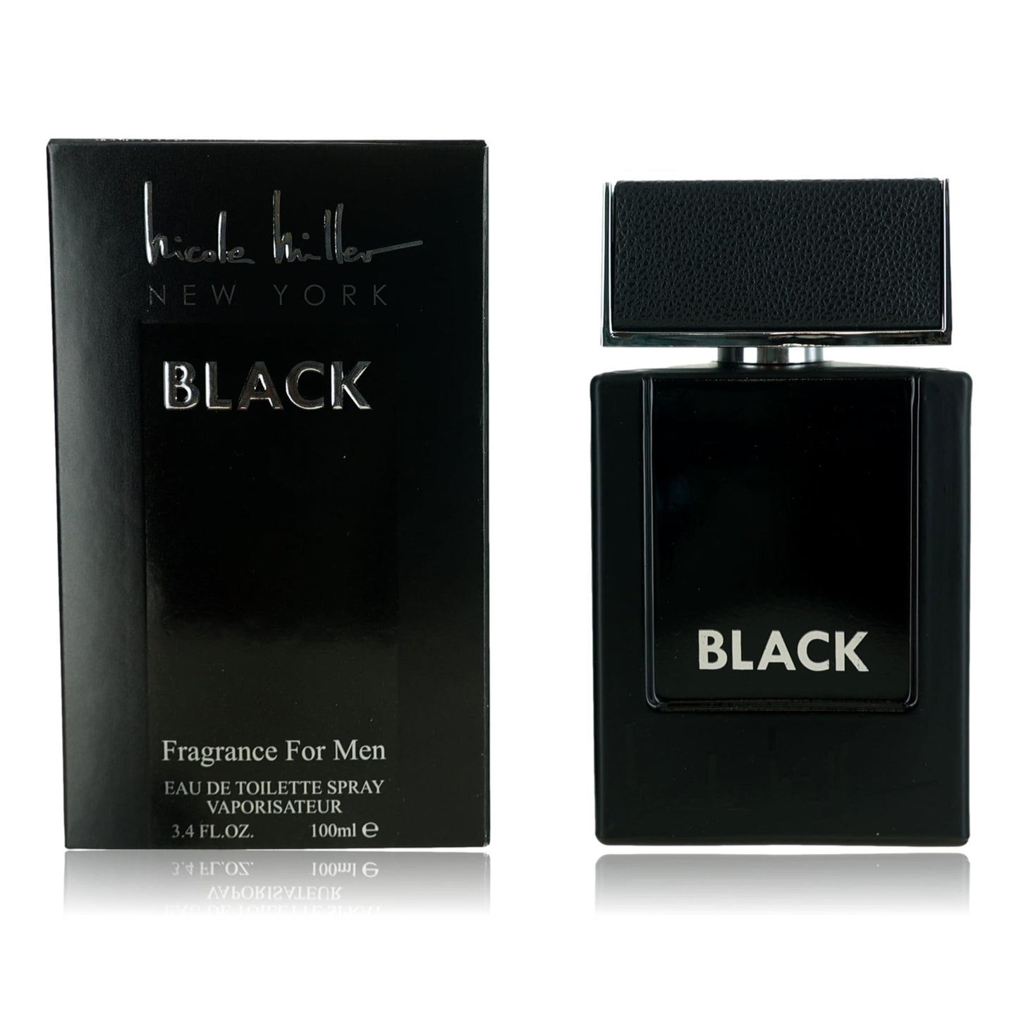 Nicole Miller Black by Nicole Miller 3.4 oz Eau de Toilette Spray Cologne for Men