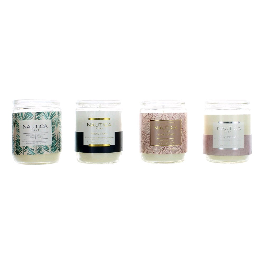 Nautica Warm Seas Collection by Nautica 4 Piece Candle Set - Multi