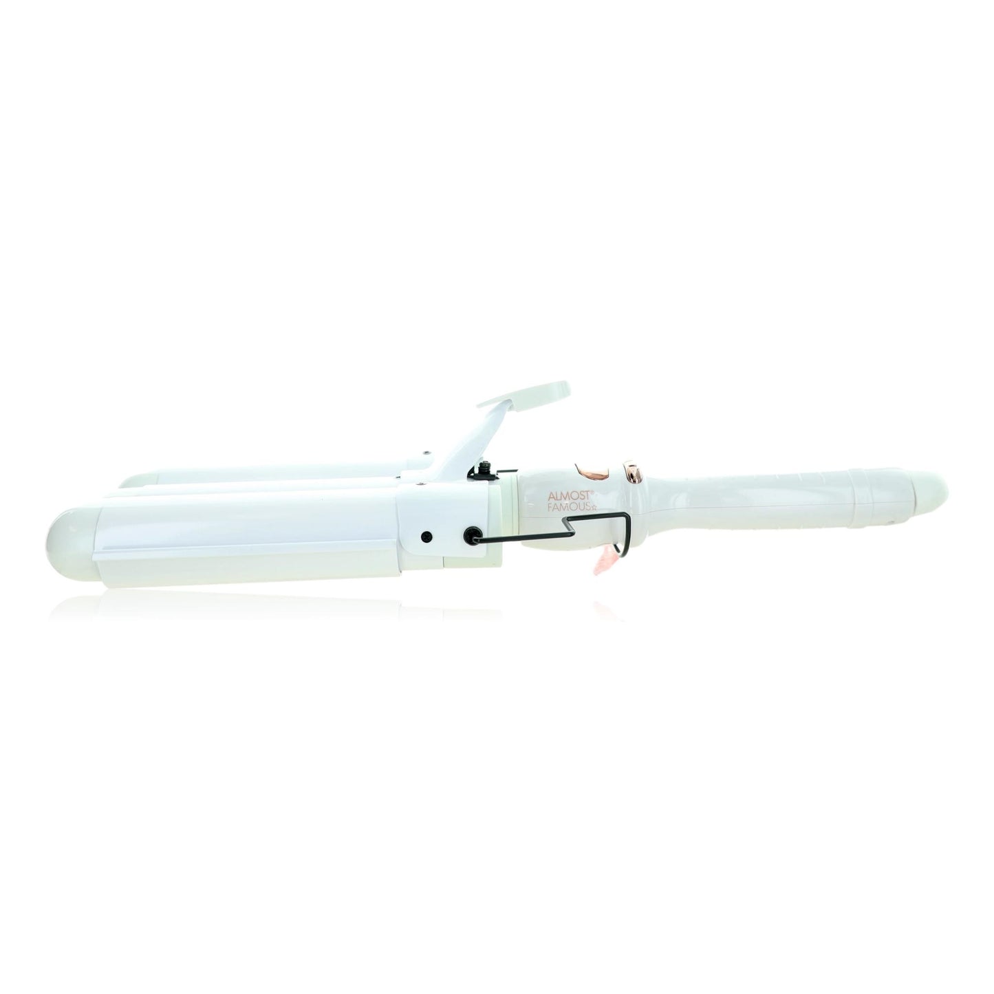 Almost Famous Triple Barrel Clip Curling System Pearlescent White