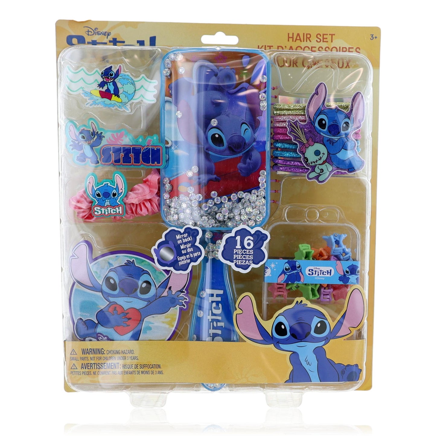 Stitch Brush & Hair Accessories by Disney 16 Piece Set for Kids