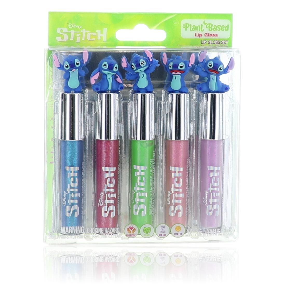 Stitch Lip Gloss by Disney 5 Piece Set for Kids