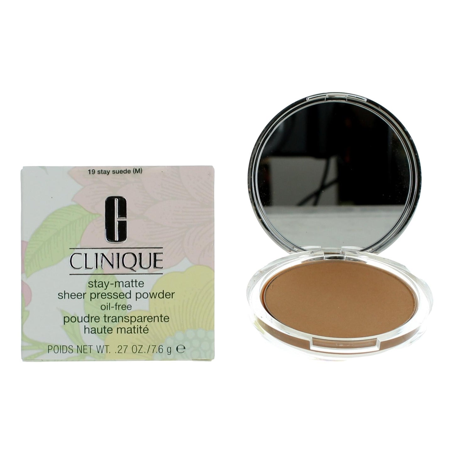 Clinique Stay-Matte by Clinique .27 oz Sheer Pressed Powder- 19 Stay Suede