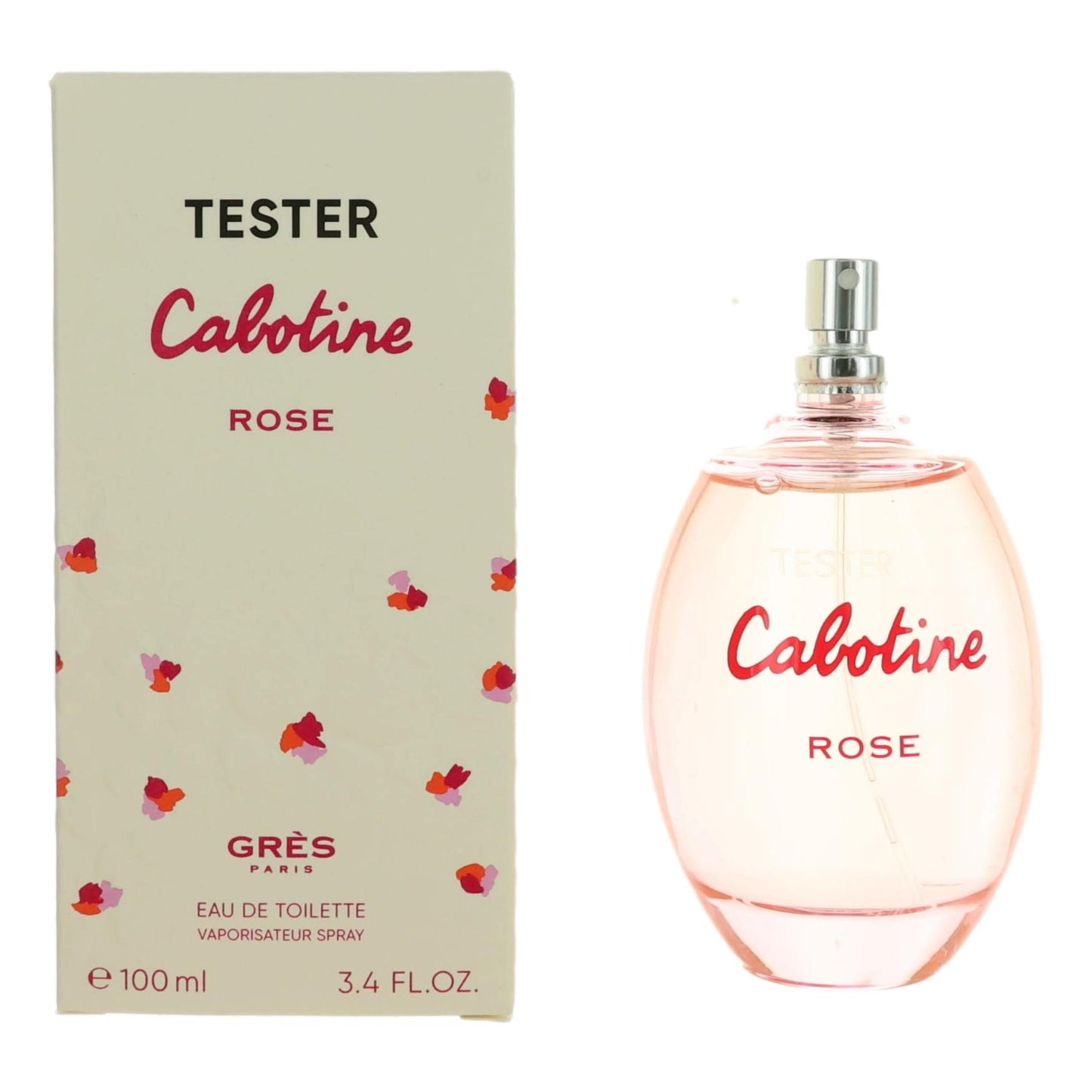 Cabotine Rose by Parfums Gres 3.4 oz Eau de Toilette Spray Perfume for Women Tester