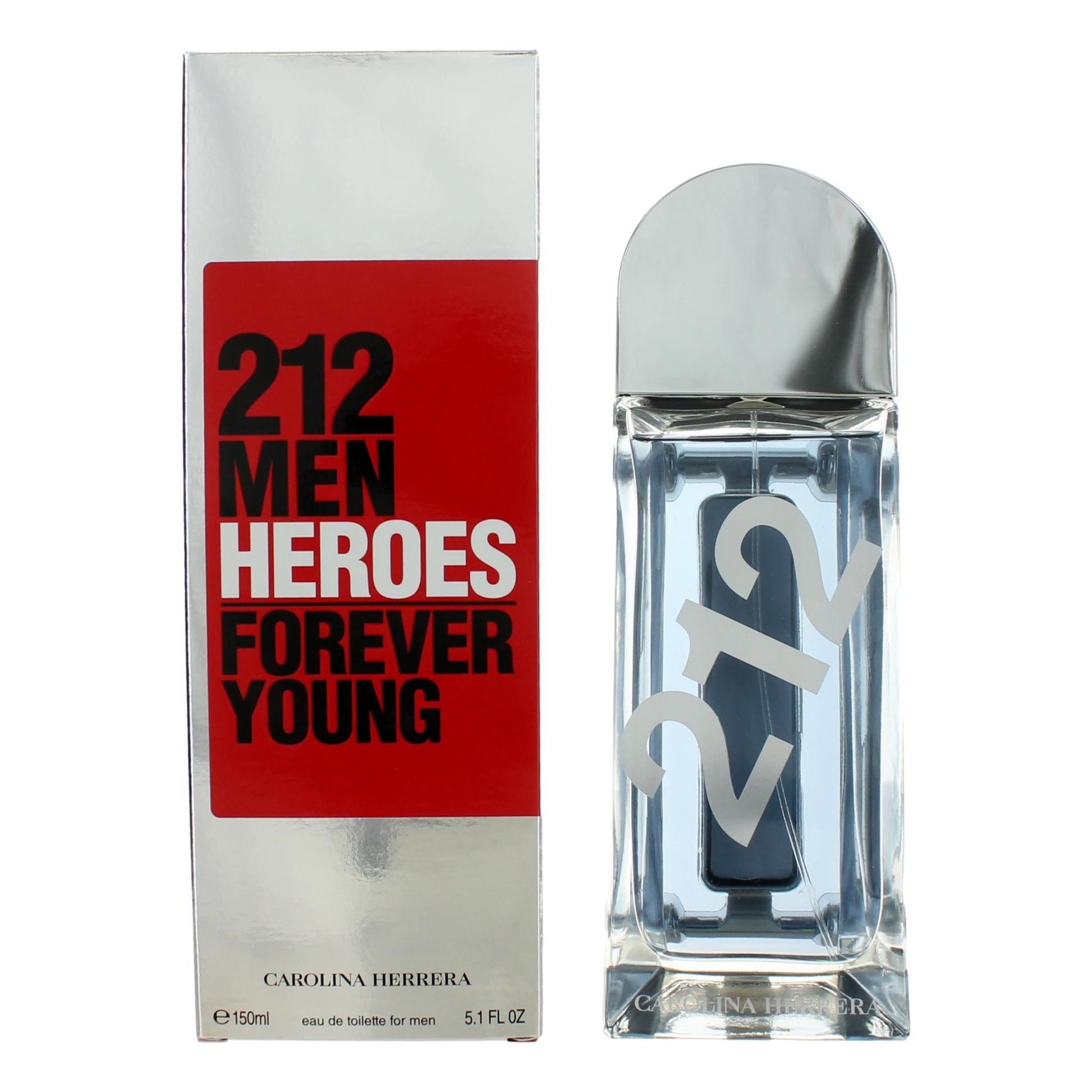 212 Heroes Forever Young by Carolina Herrera 5.1 oz Eau de Toilette Spray Cologne for Men