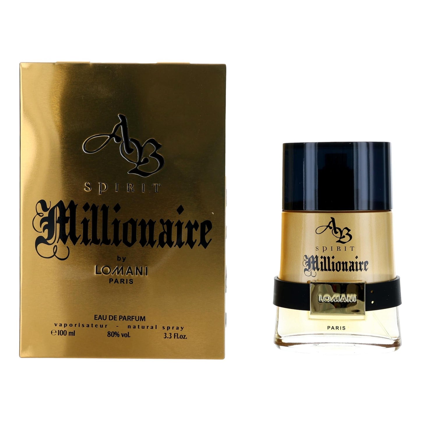 AB Spirit Millionaire by Lomani 3.3 oz Eau de Parfum Spray Cologne for Men