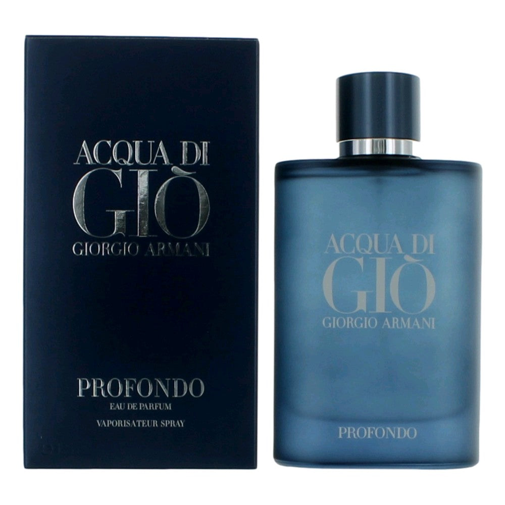 Acqua Di Gio Profondo by Giorgio Armani 4.2 oz Eau de Parfum Spray Cologne for Men