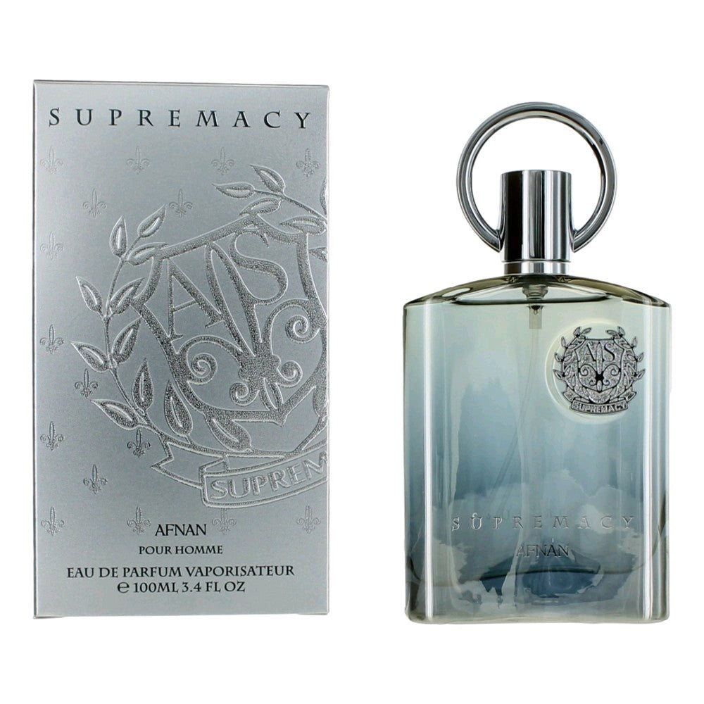 Supremacy Silver by Afnan 3.4 oz Eau de Parfum Spray Cologne for Men
