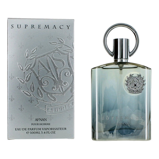 Supremacy Silver by Afnan 3.4 oz Eau de Parfum Spray Cologne for Men