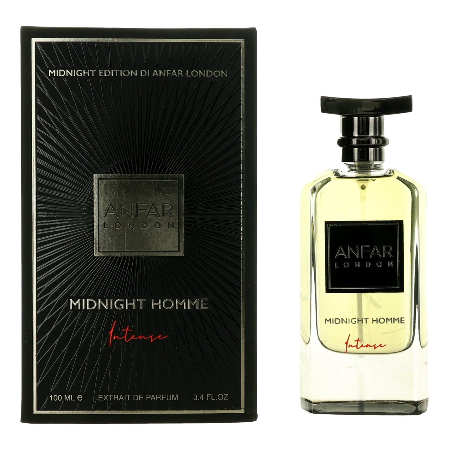 London Midnight Intense by Anfar 3.4 oz Extrait de Parfum Spray Cologne for Men