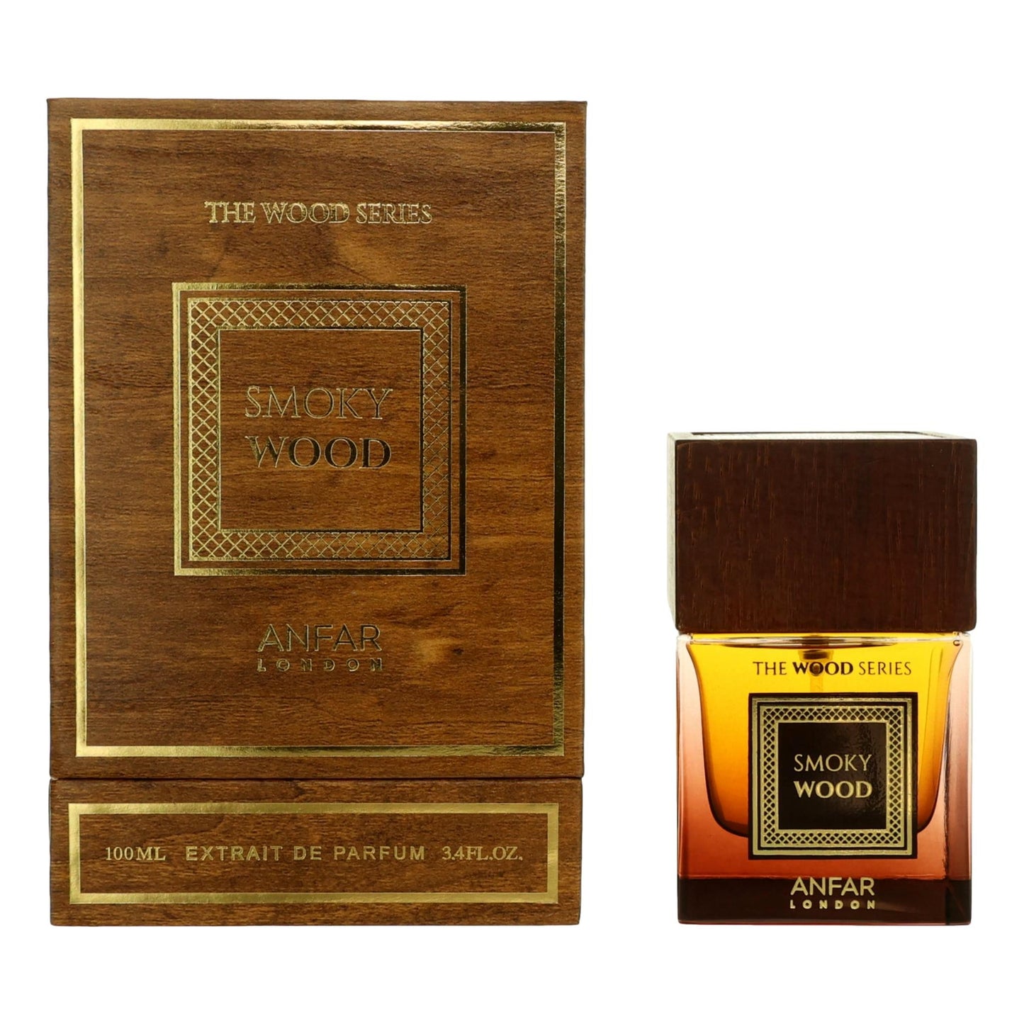 The Wood Series Smoky Wood by Anfar 3.4 oz Extrait de Parfum Spray Cologne for Men
