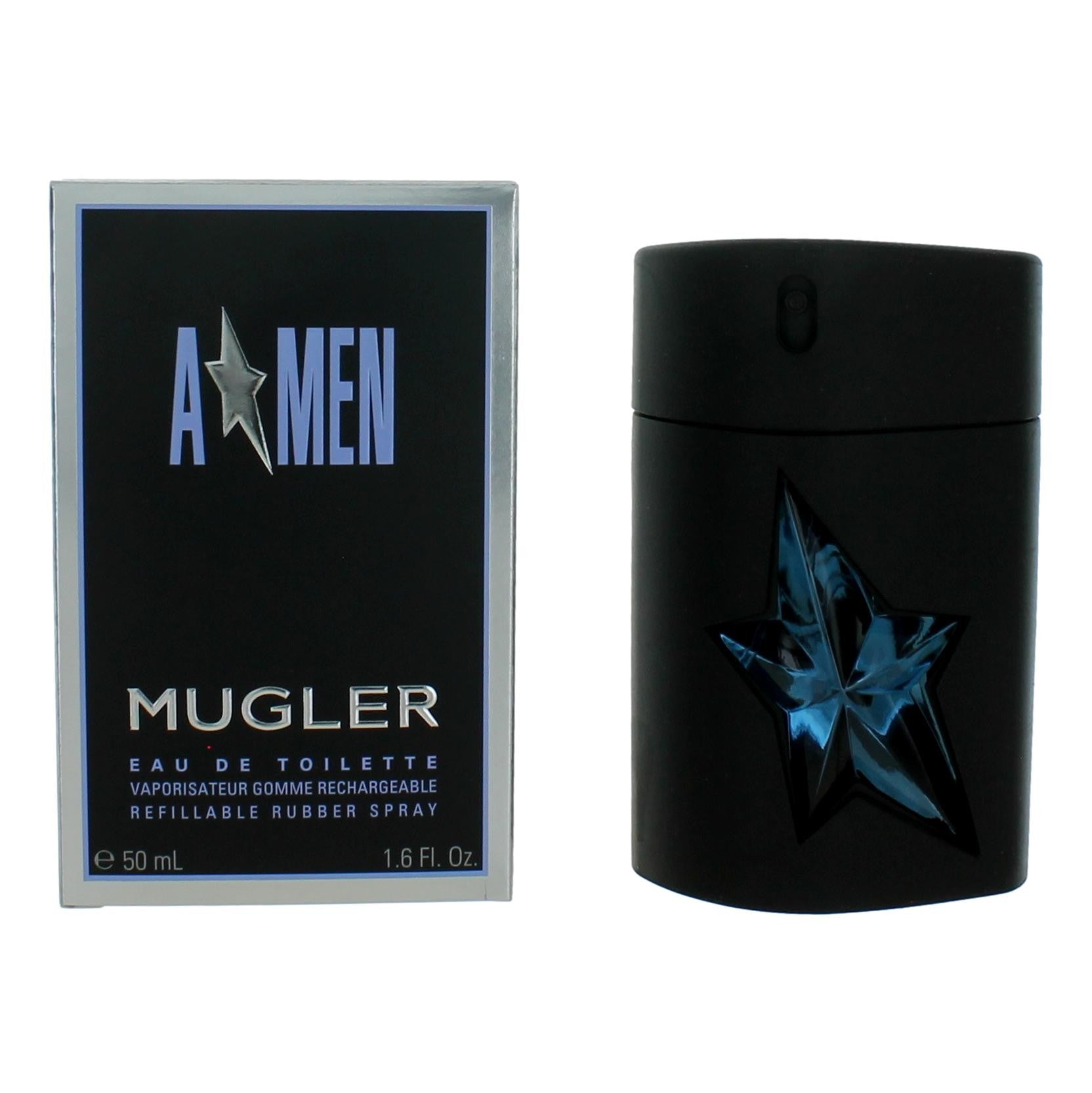 Angel by Thierry Mugler (A*men) 1.6 oz Eau de Toilette Refillable Rubber Spray Cologne for Men