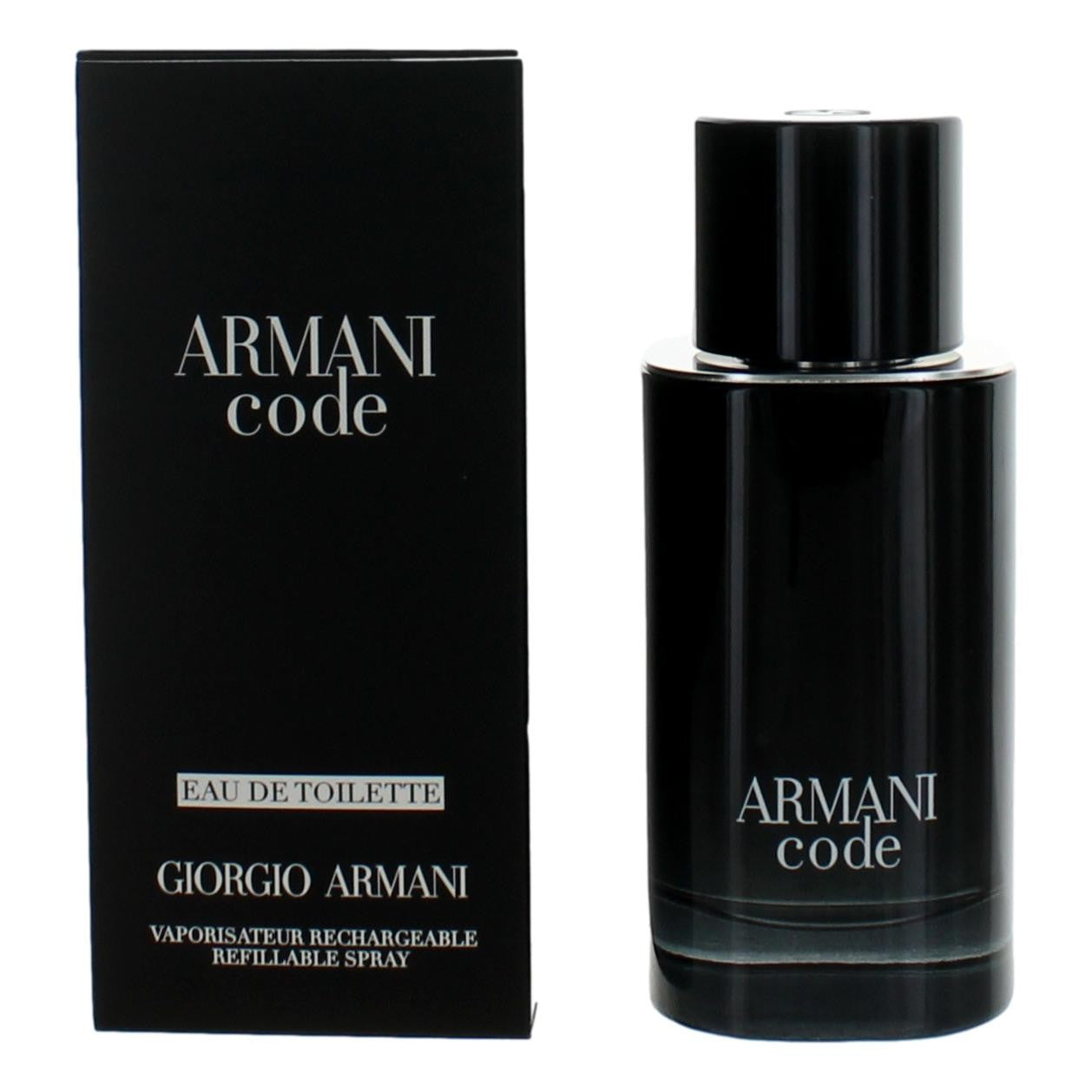 Armani Code by Giorgio Armani 2.5 oz Eau de Toilette Refillable Spray Cologne for Men