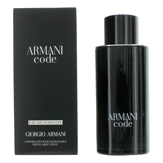 Armani Code by Giorgio Armani 4.2 oz Eau de Toilette Refillable Spray Cologne for Men