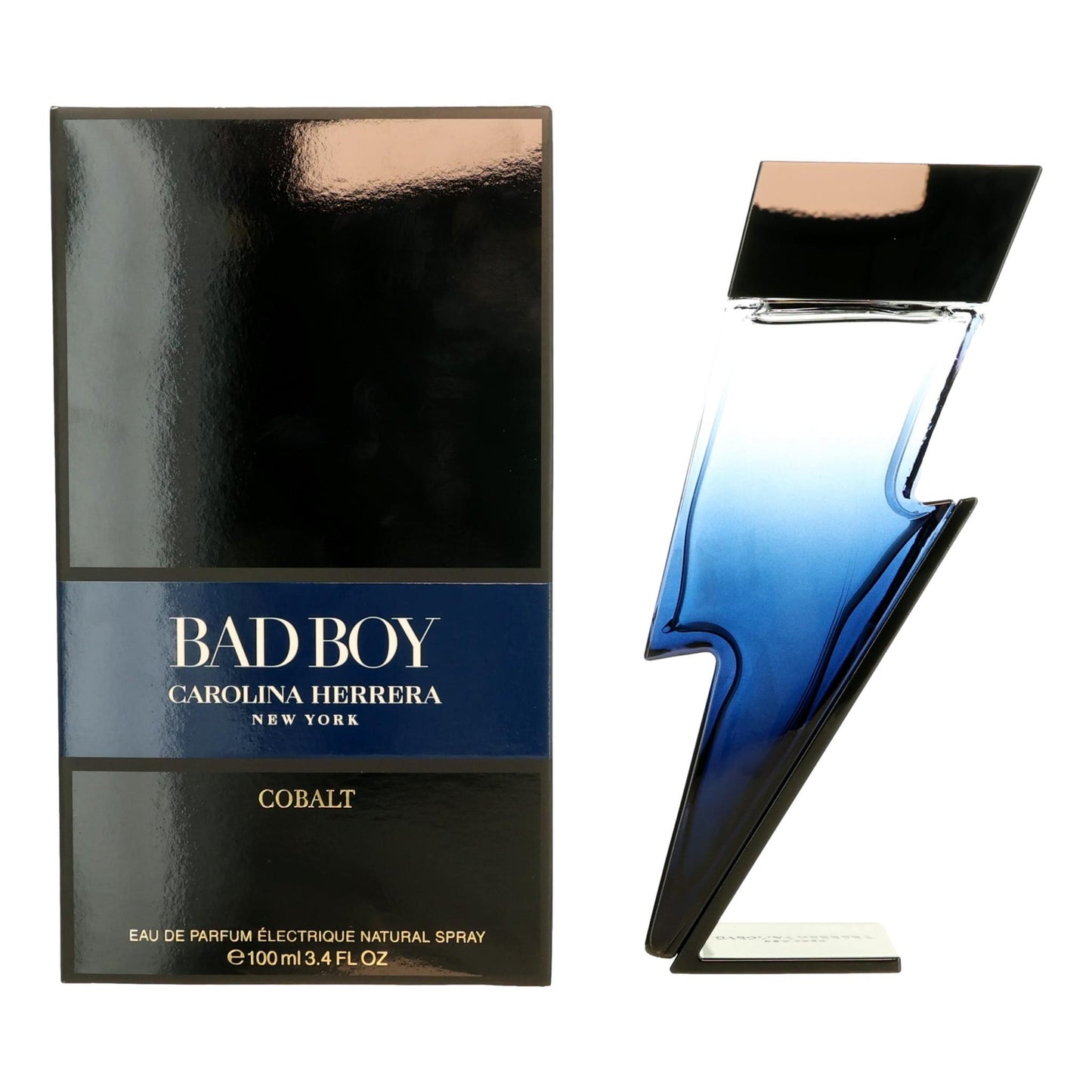 Bad Boy Cobalt by Carolina Herrera 3.4 oz Eau de Parfum Electrique Spray Cologne for Men