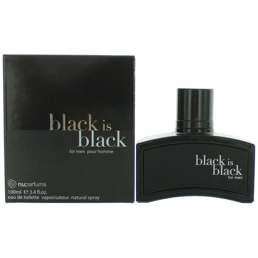 Black is Black by NuParfums 3.4 oz Eau de Toilette Spray Cologne for Men