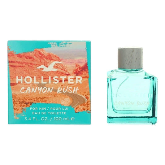 Canyon Rush by Hollister 3.4 oz Eau de Toilette Spray Cologne for Men