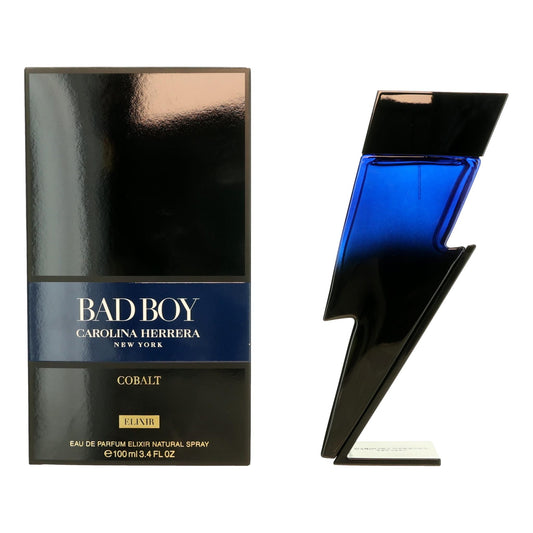 Bad Boy Cobalt Elixir by Carolina Herrera 3.4 oz Eau de Parfum Elixir Spray Cologne for Men