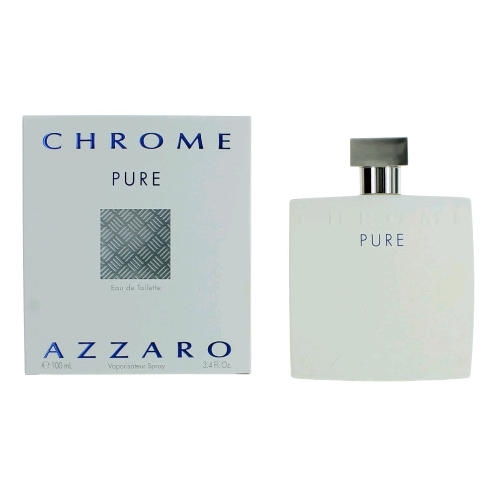Chrome Pure by Azzaro 3.4 oz Eau de Toilette Spray Cologne for Men