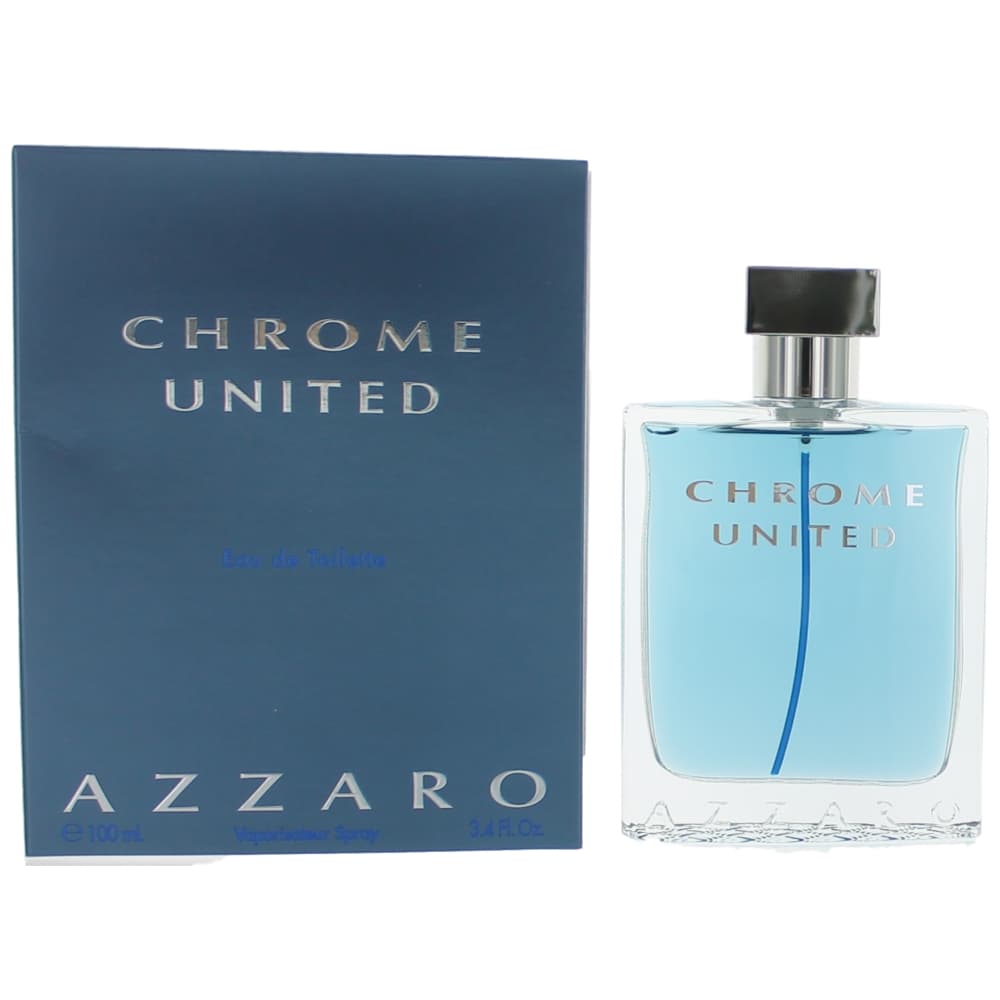 Chrome United by Azzaro 3.4 oz Eau de Toilette Spray Cologne for Men