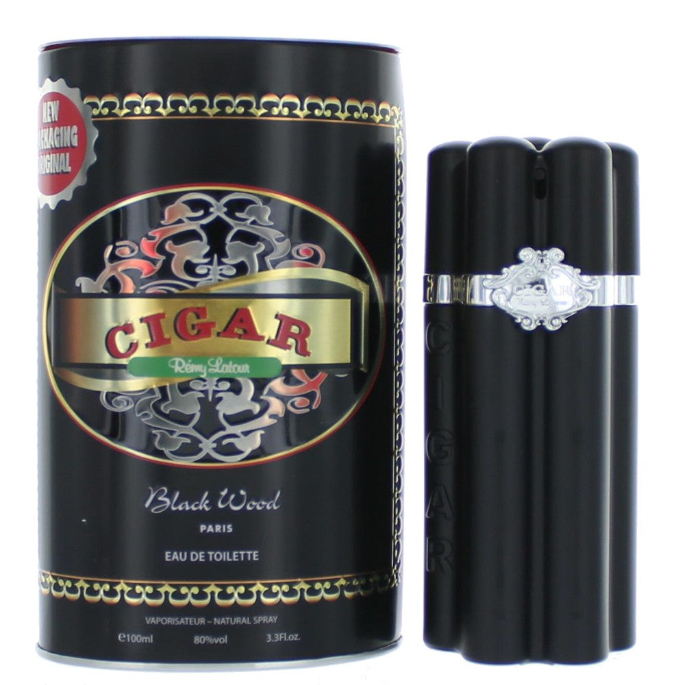 Cigar Black Wood by Remy Latour 3.3 oz Eau de Toilette Spray Cologne for Men
