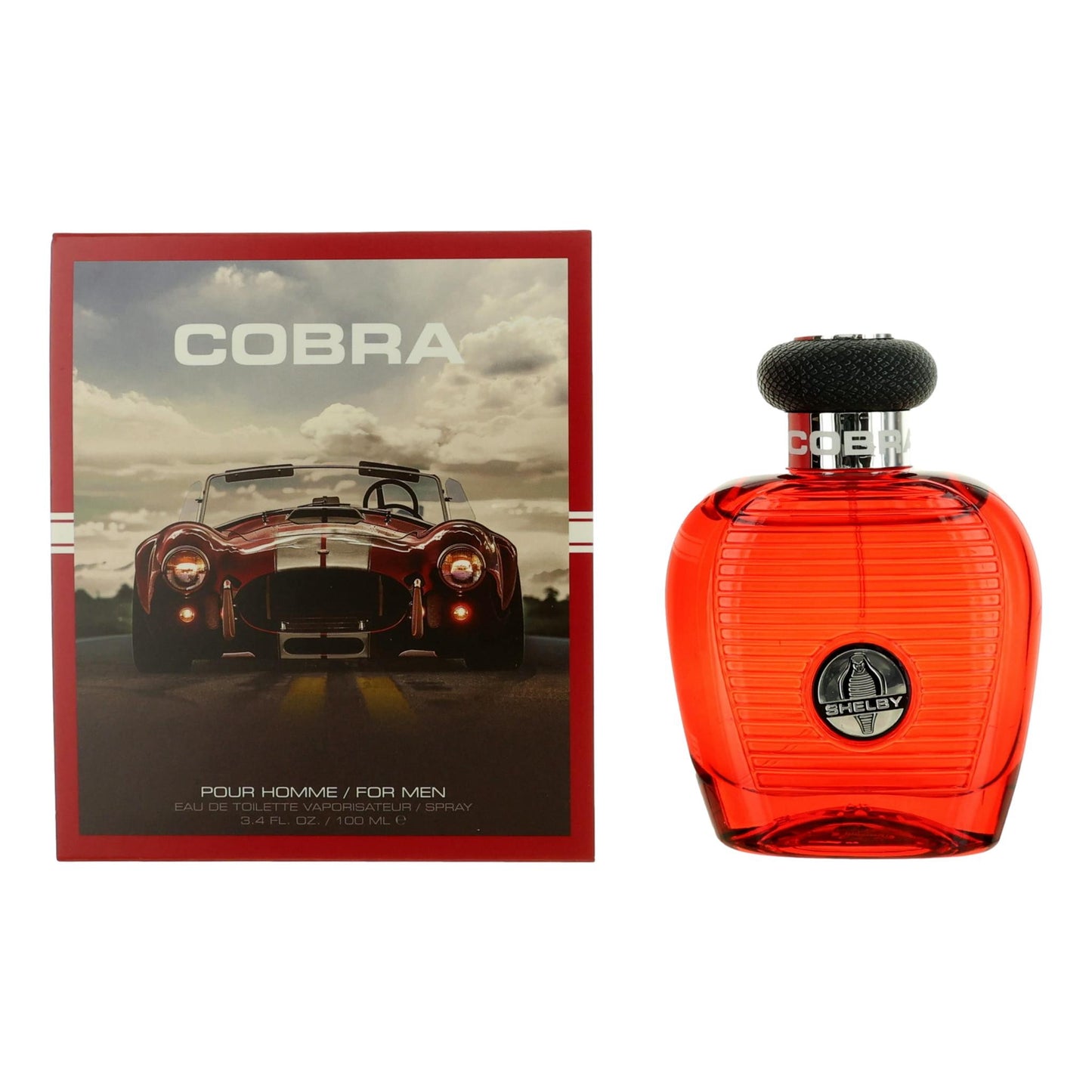 Cobra Red by Carroll Shelby 3.4 oz Eau de Toilette Spray Cologne for Men