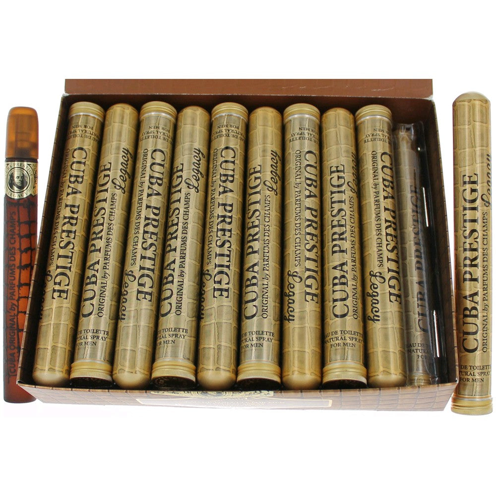 Cuba Prestige Legacy by Cuba 1.17 oz Eau de Toilette Spray Cologne for Men. Pack of 20