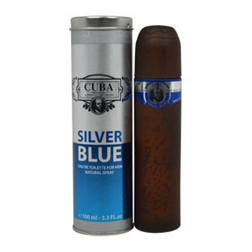 Cuba Silver Blue by Cuba 3.3 oz Eau de Toilette Spray Cologne for Men