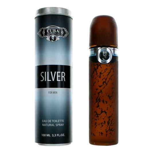 Cuba Silver by Cuba 3.4 oz Eau de Toilette Spray Cologne for Men
