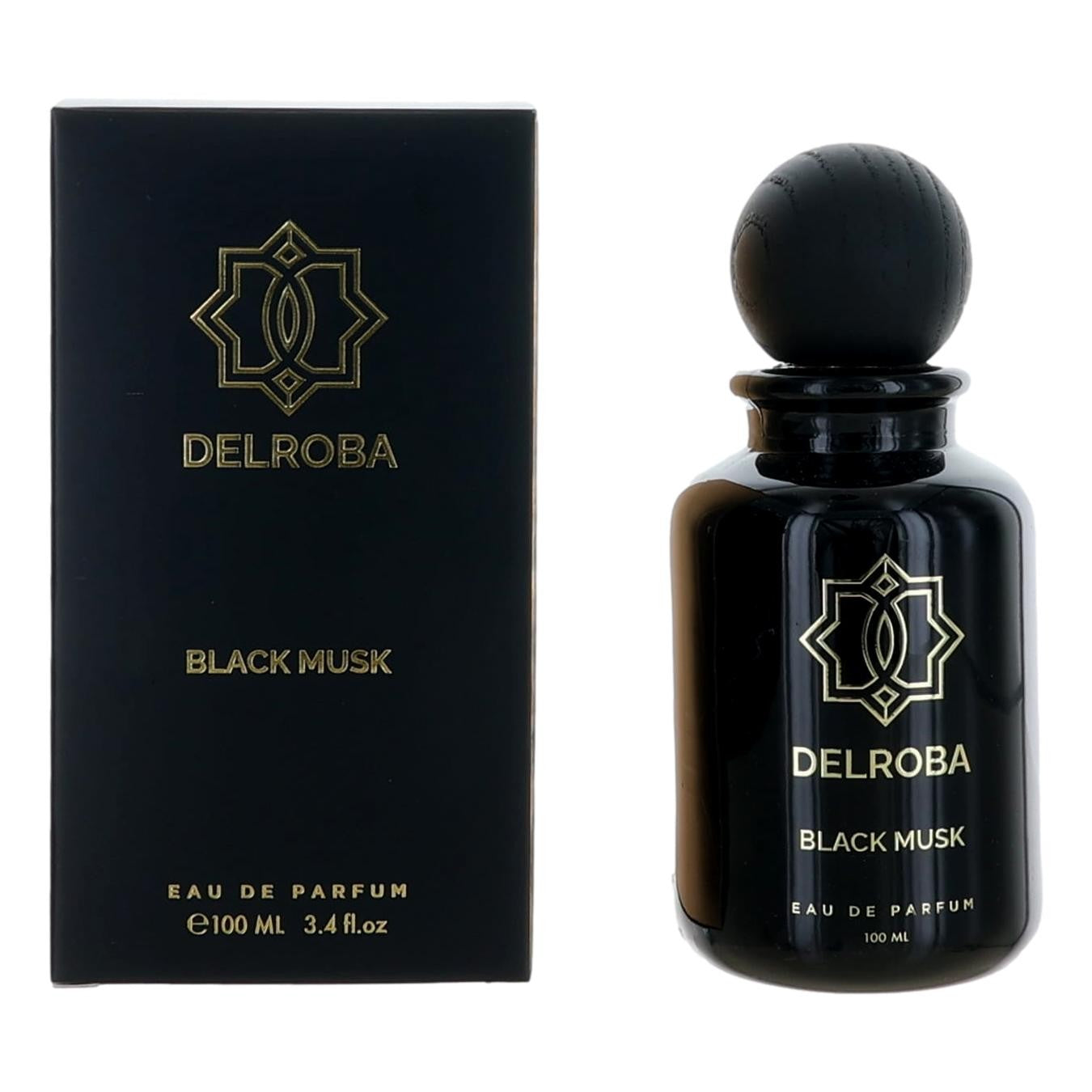 Delroba Black Musk by Delroba 3.4 oz Eau de Parfum Spray Cologne for Men