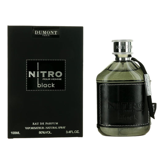 Nitro Black by Dumont 3.4 oz Eau de Parfum Spray Cologne for Men