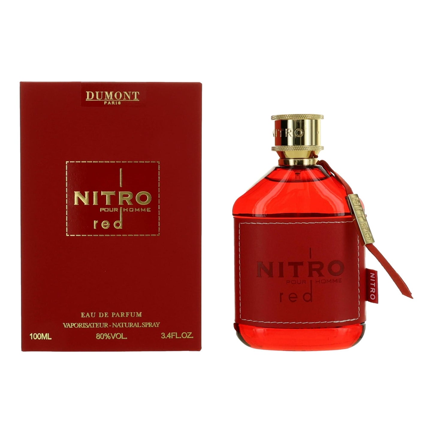 Nitro Red by Dumont 3.4 oz Eau de Parfum Spray Cologne for Men