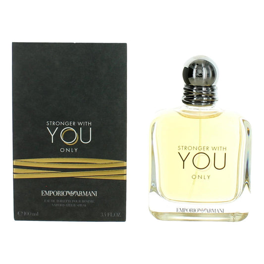 Stronger With You Only by Emporio Armani 3.4 oz Eau de Toilette Spray Cologne for Men
