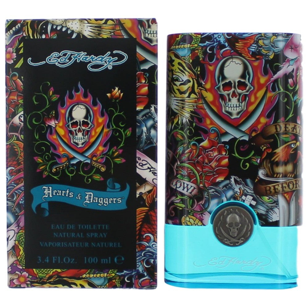 Ed Hardy Hearts & Daggers by Christian Audigier 3.4 oz Eau de Toilette Spray Cologne for Men