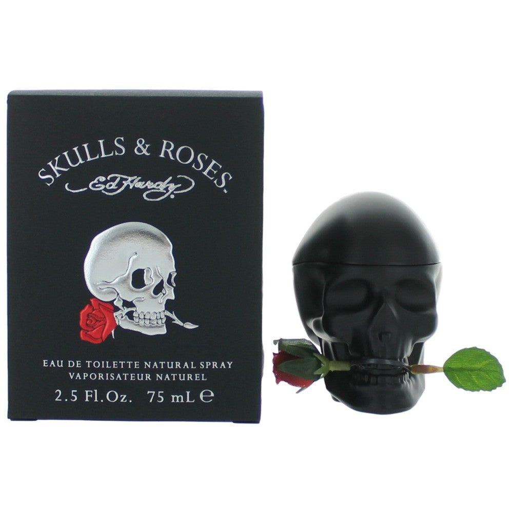 Ed Hardy Skulls & Roses by Ed Hardy 2.5 oz Eau de Toilette Spray Cologne for Men