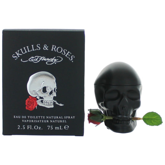 Ed Hardy Skulls & Roses by Ed Hardy 2.5 oz Eau de Toilette Spray Cologne for Men