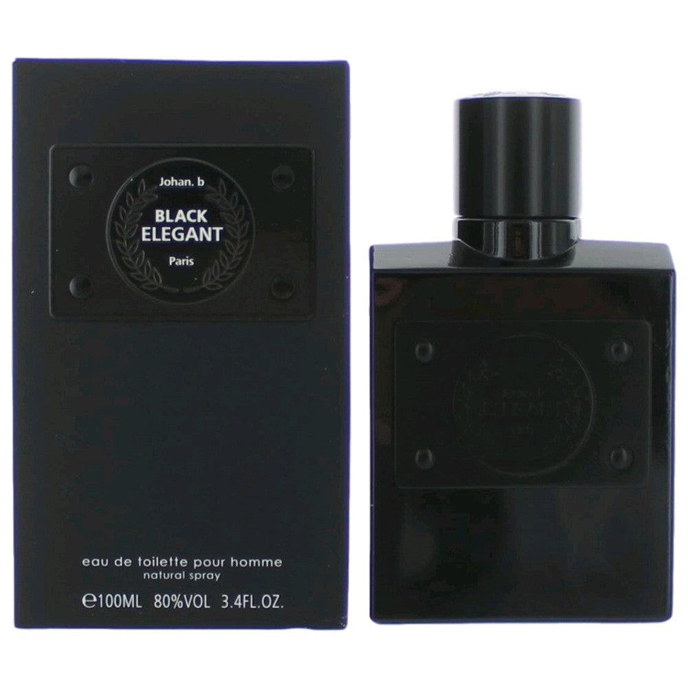 Black Elegant by Johan.b 3.4 oz Eau de Toilette Spray Cologne for Men