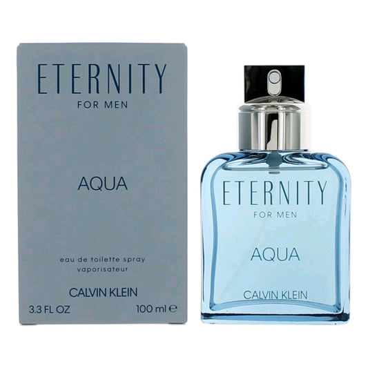 Eternity Aqua by Calvin Klein 3.4 oz Eau de Toilette Spray Cologne for Men