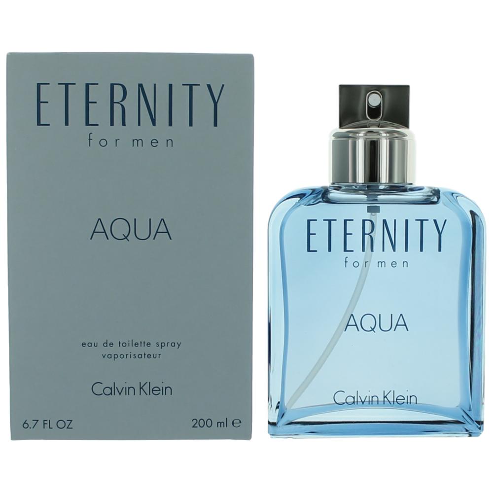 Eternity Aqua by Calvin Klein 6.7 oz Eau de Toilette Spray Cologne for Men