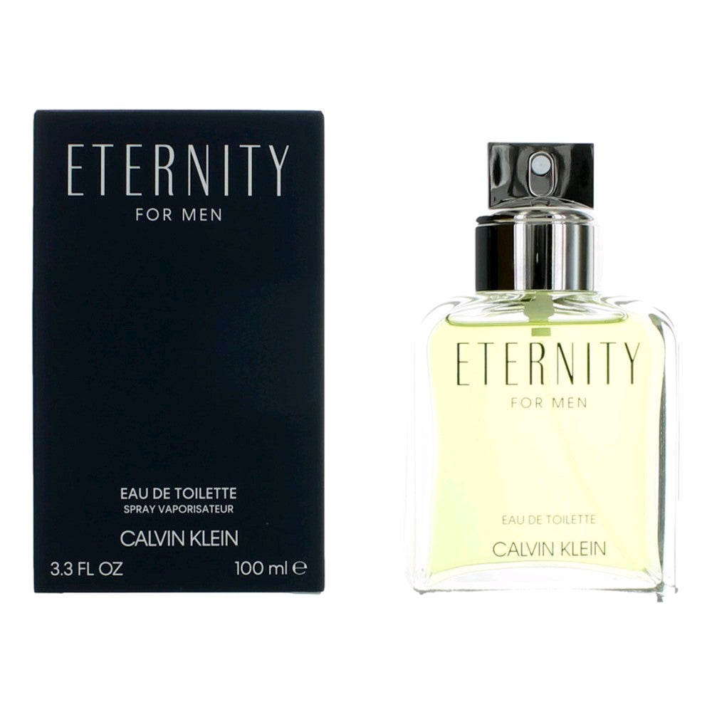 Eternity by Calvin Klein 3.3 oz Eau de Toilette Spray Cologne for Men