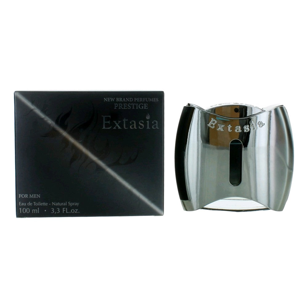 Extasia by New Brand 3.3 oz Eau de Toilette Spray Cologne for Men