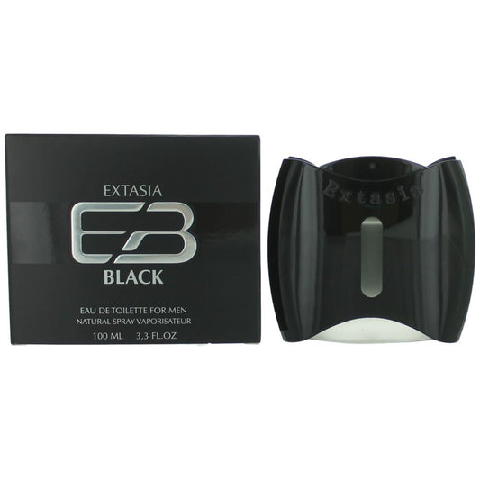 Extasia Black by New Brand 3.3 oz Eau de Toilette Spray Cologne for Men