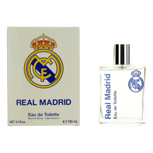 FC Real Madrid by Air-Val International 3.4 oz Eau de Toilette Spray Cologne for Men