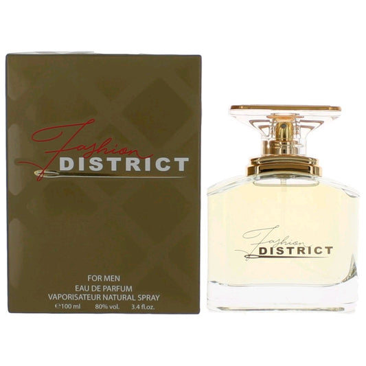 Fashion District by Fashion District 3.4 oz Eau de Parfum Spray Cologne for Men