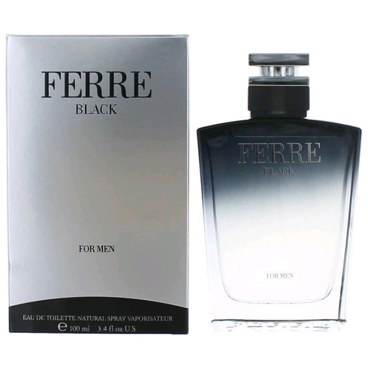 Ferre Black by Gianfranco Ferre 3.4 oz Eau de Toilette Spray Cologne for Men