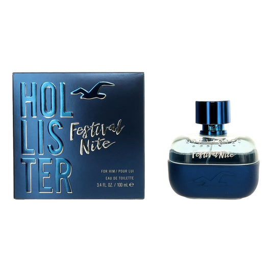 Festival Nite by Hollister 3.4 oz Eau de Toilette Spray Cologne for Men