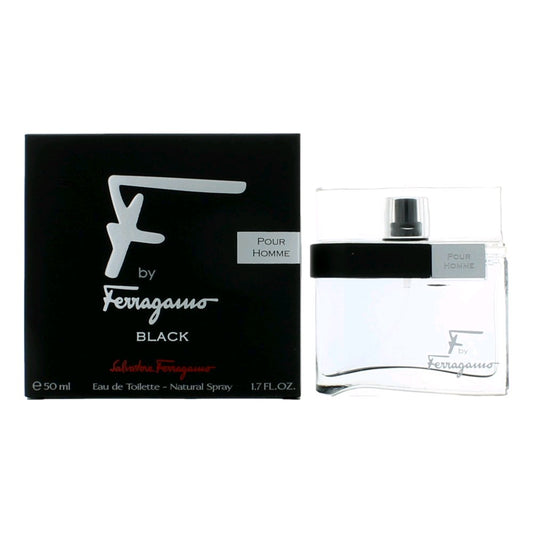 F Black by Salvatore Ferragamo 1.7 oz Eau de Toilette Spray Cologne for Men
